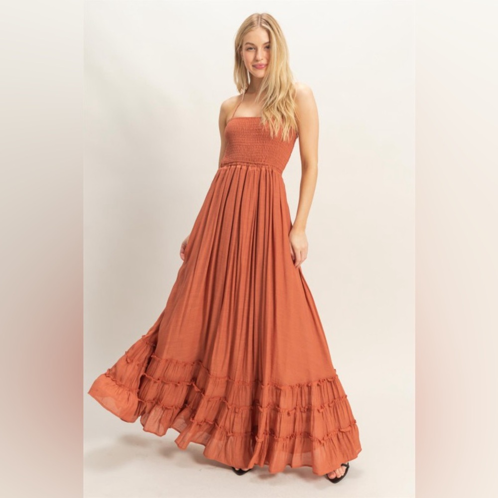 #67 Desert Flame Maxi Dress